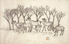 Group Of Deer - Nandalal Bose - Bengal School - Indian Painting - Canvas Prints