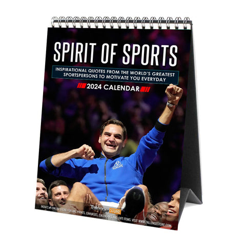 2024 Desk Calendar - Sports Motivational Collection by Tallenge Store