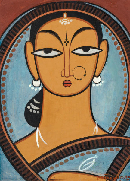 Handmaiden - Jamini Roy - Bengal School - Art Prints