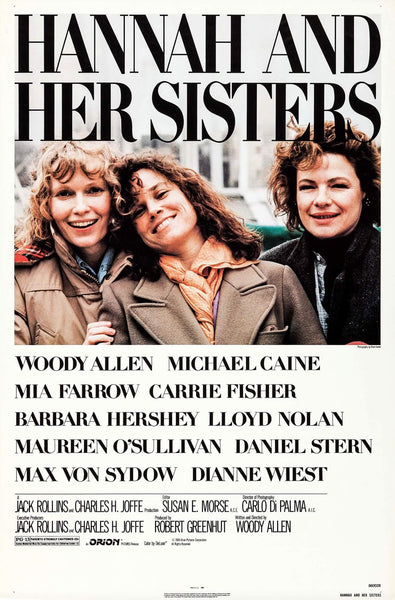 Hannah And Her Sisters - Mia Farrow - Woody Allen - Hollywood English Movie Poster - Canvas Prints