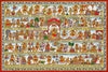 Hanuman Chalisa (Forty Verses In The Hymn To Overcome Problems) - Phad Rajasthan Painting - Life Size Posters
