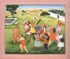 Hanuman  Leading A Procession Of Lord Rama - Indian Miniature Painting Of Epic Ramayan - Posters