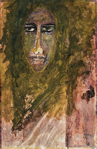 Head Of A Woman - Rabindranath Tagore Masterpiece Painting - Framed Prints