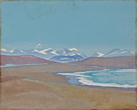 Himalayas from Ting-kye Dzong - Nicholas Roerich Painting - Life Size Posters by Nicholas Roerich