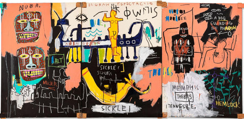 History Of Black People - Jean-Michael Basquiat - Neo Expressionist Masterpiece Painting - Framed Prints