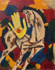 Horse With Hand - Maqbool Fida Husain Painting - Framed Prints