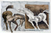 Horses (Brown And White) - Maqbool Fida Husain - Large Art Prints