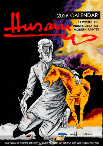 2026 Wall Calendar - M F Husain - Art By Indian Master by Tallenge Store
