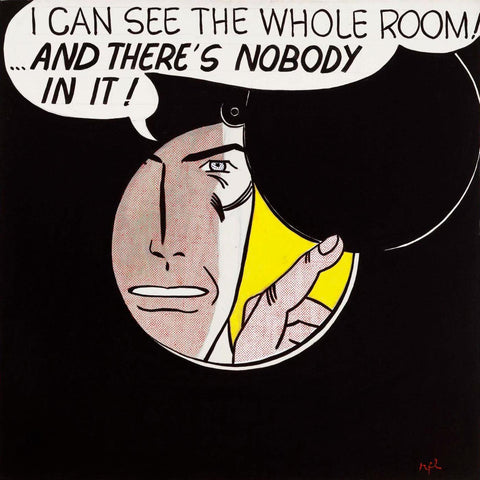 I Can See The Whole Room! And There's Nobody in it! - Roy Lichtenstein - Modern Pop Art Painting - Canvas Prints