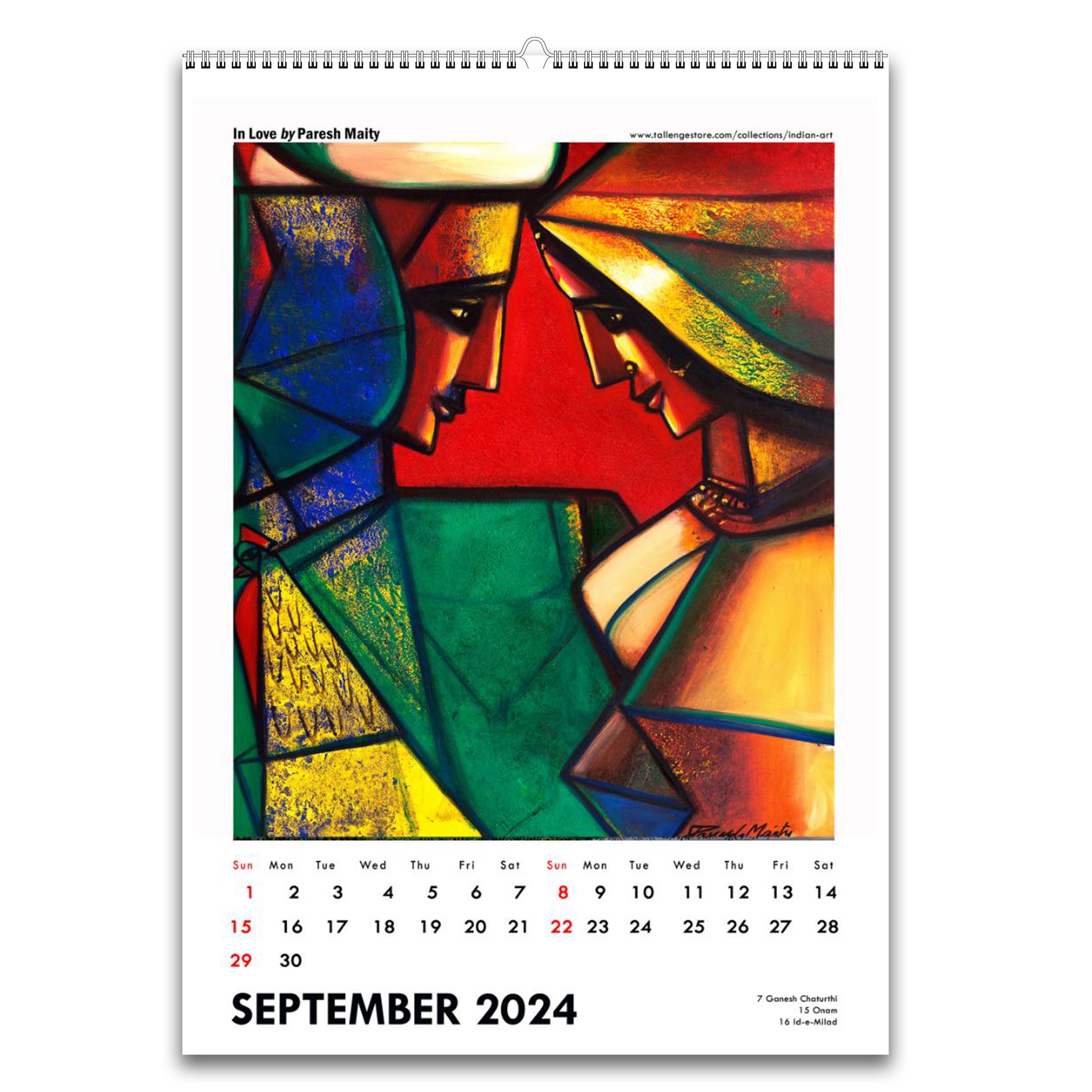 2024 Desk Calendar Art by Indian Masters by Tallenge Store Buy 2018