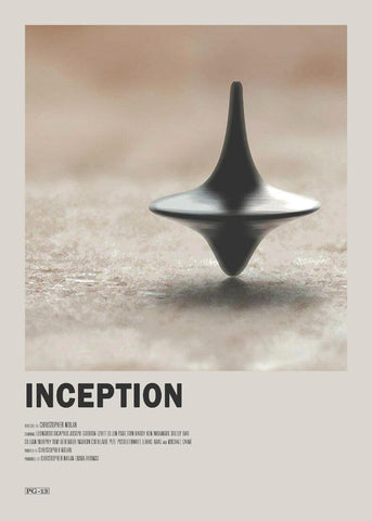 Inception - Leonardo DiCaprio - Christopher Nolan - Hollywood SciFi Movie Art Poster by Tallenge