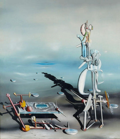 Indefinite Divisibility (Divisibilité indéfinie) - Yves Tanguy - Surrealist Art Paintings by Yves Tanguy