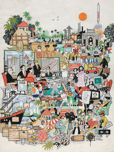 India - A Great Leap Forward - Mario - Art Prints