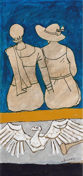 Indian And Western Women - Maqbool Fida Husain - Posters