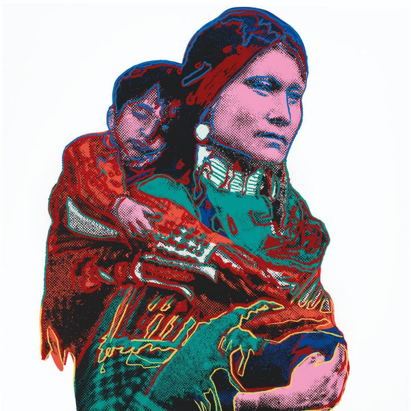 Indian Mother And Child - Cowboys And Indians Series - Andy Warhol ...