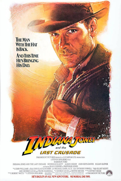 Indiana Jones And TheIndiana Jones And The Last Crusade - Harrison Ford - Steven Spielberg - Hollywood Action Movie Poster - Framed Prints