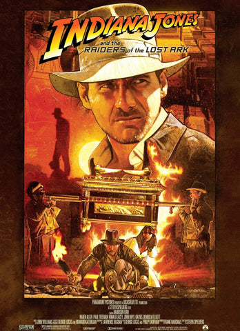 Indiana Jones And The Raiders Of The Lost Ark - Harrison Ford - Steven Spielberg - Hollywood Action Movie Poster - Framed Prints