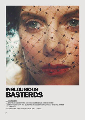 Inglourious Basterds - Shosanna - Quentin Tarantino - Hollywood Movie Minimalist Poster - Art Prints