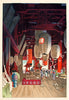 Interior of the Kannon Temple at Asakusa - Narazaki Eisho -  Ukiyo-e Woodblock Print Japanese Art Painting - Framed Prints