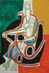 Jacqueline On A Rocking Chair - Picasso Painting