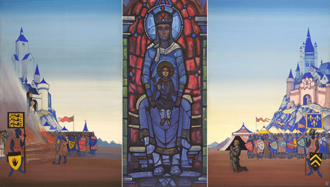 Jeanne dArc - Nicholas Roerich Painting - Christian Art - Life Size Posters by Nicholas Roerich