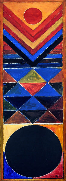 Jeevan (Life) - Sayed Haider Raza Painting - Posters