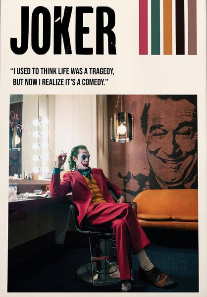 Joker - Joaquin Phoenix -  Hollywood English Movie Poster - Art Prints