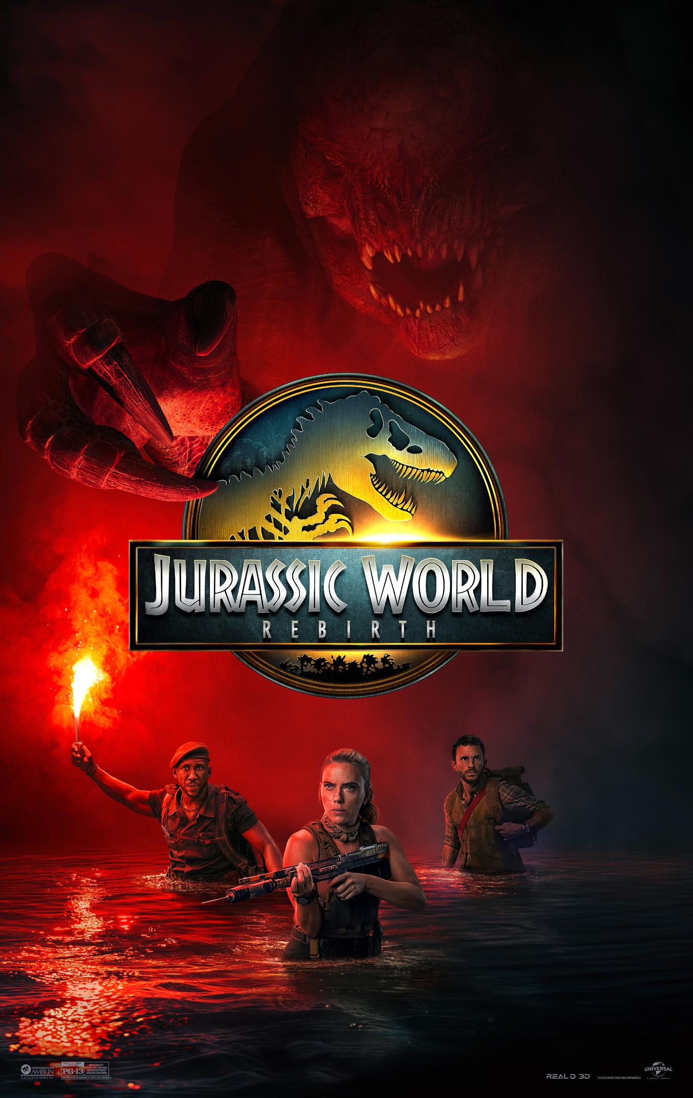 Jurassic World Rebirth Original Movie Release Poster Art Prints
