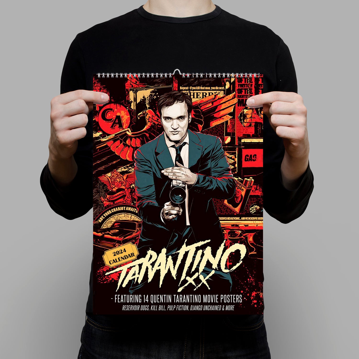 2024 Wall Calendar Quentin Tarantino Movie Calendar Hollywood