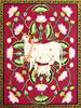 Kamadhenu Cow With Calf - Contemporary Krishna Pichwai Painting - Framed Prints