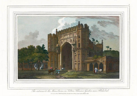 Khusro Bagh In Allahbad  - William and  Thomas Daniell - Vintage Orientalist Painting of India by Thomas Daniell
