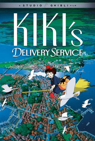 Kikis Delivery Service - Studio Ghibli - Japanaese Animated Movie Poster by Tallenge