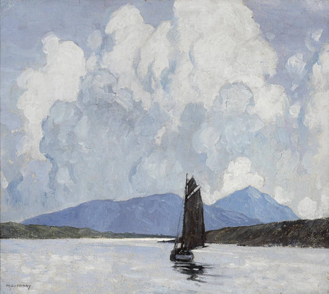 Killary Bay  Connemara - Paul Henry RHA - Irish Master - Seascape Impressionist Painting by Paul Henry
