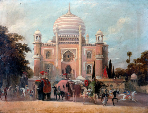 King Of Delhi At The Time Of His Capture By The English Army - Captain Robert M Grindlay -  Vintage Orientalist Painting Of India - Canvas Prints by Robert Melville Grindlay