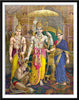 Set of 10 Best of Raja Ravi Varma Spiritual Deities Paintings - Framed Poster Paper (12 x 17 inches) each