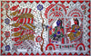 Krishna Arjun - Indian Folk Art - Canvas Prints