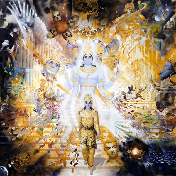 Krishna Viraat Roop - Bhagavad Gita - Mahabharat Painting - Life Size Posters