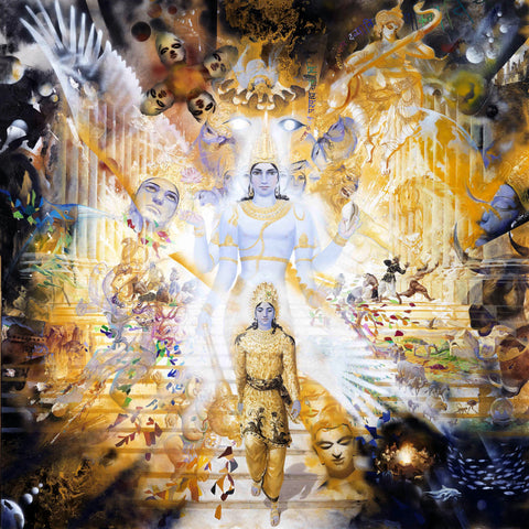 Krishna Viraat Roop - Bhagavad Gita - Mahabharat Painting - Life Size Posters by Tallenge Store