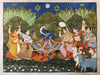 Krishna With Gopis - Raas Leela - Pichwai Painting - Art Prints
