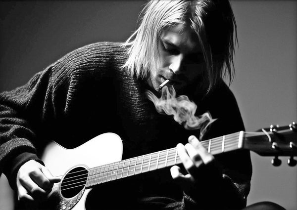 Kurt Cobain - Grunge Music Poster - Art Prints
