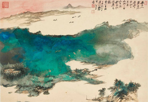 Lake Tai - Zhang Daqian - Chinese Impressionist Art Painting - Large Art Prints