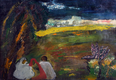 Landscape - Sailoz Mookherjea - Bengal School Art - Indian Painting - Framed Prints