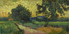 Landscape At Twilight - Vincent van Gogh Painting - Canvas Prints
