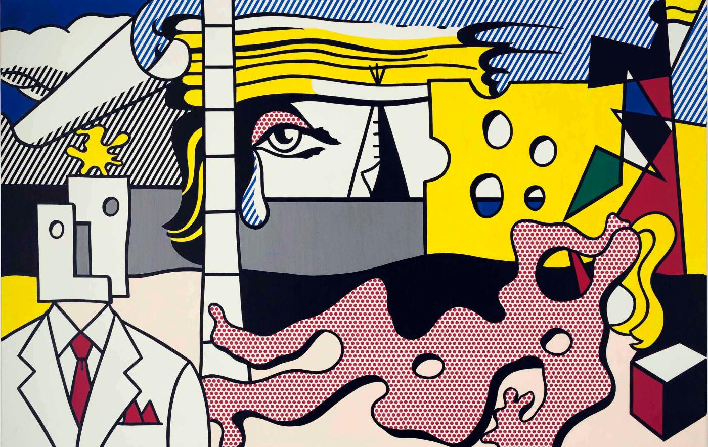 アート・デザイン・音楽 Roy Lichtenstein : Drawings and Prints Landscape with Figures (from Landscape Series) - Roy Lichtenstein