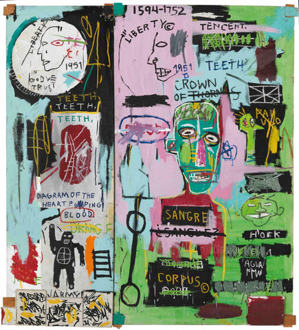 Liberty - Jean-Michael Basquiat - Neo Expressionist Painting by Jean-Michel Basquiat