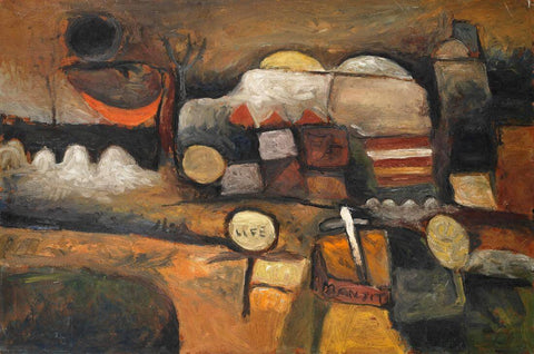 Life (Earliest Work) by Manjit Bawa