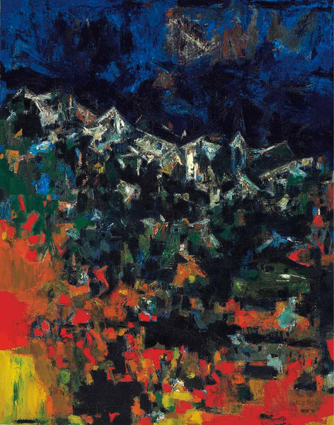 Lorage (Storm) - Sayed Haider Raza Painting - Framed Prints
