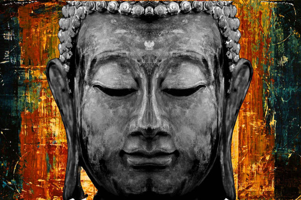 Lord Buddha - Contemporary Abstract Art - Canvas Prints