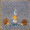 Lord Krishna With Peacocks - Contemporary Pichwai Painting - Large Art Prints