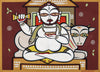 Lord Shiva With Nandi - Jamini Roy - Bengal School Art Painting - Framed Prints